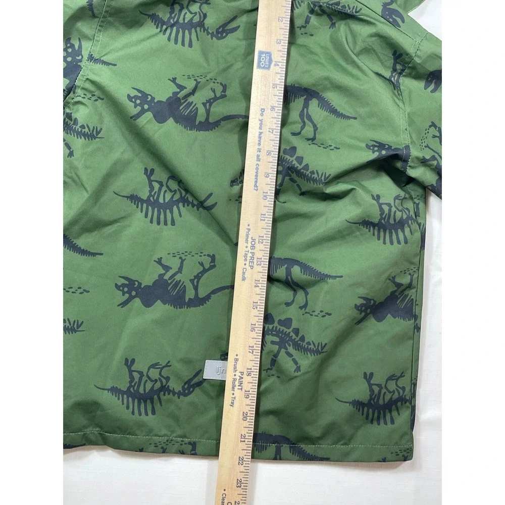 Top &‎ Sky Kids Dinosaur Rain Jacket Hooded Lightweight Green Size 140